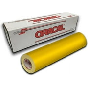 Oracal 651 Permanent Self-Adhesive Premium Craft Sticker Vinyl 12" x 5ft Roll - Light Yellow