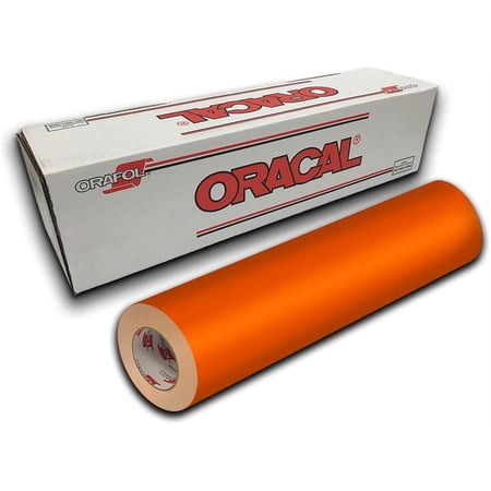 Oracal 651 Permanent Self-Adhesive Premium Craft Sticker Vinyl 12" x 5ft Roll - Pastel Orange