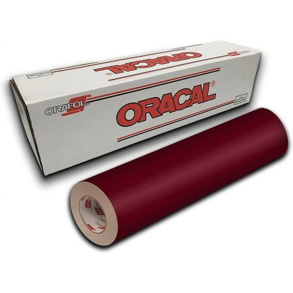 Oracal 651 Permanent Self-Adhesive Premium Craft Sticker Vinyl 12" x 5ft Roll - Purple Red