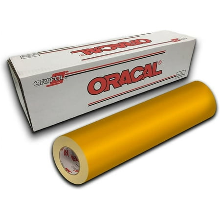Oracal 651 Permanent Self-Adhesive Premium Craft Sticker Vinyl 12" x 5ft Roll - Signal Yellow