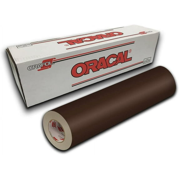 Oracal 651 Permanent Self-Adhesive Premium Craft Sticker Vinyl 24" x 10ft Roll - Brown