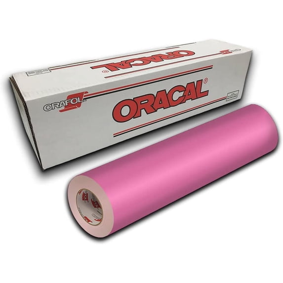 Oracal 651 Permanent Self-Adhesive Premium Craft Sticker Vinyl 24" x 30ft (10yd) Roll - Soft Pink