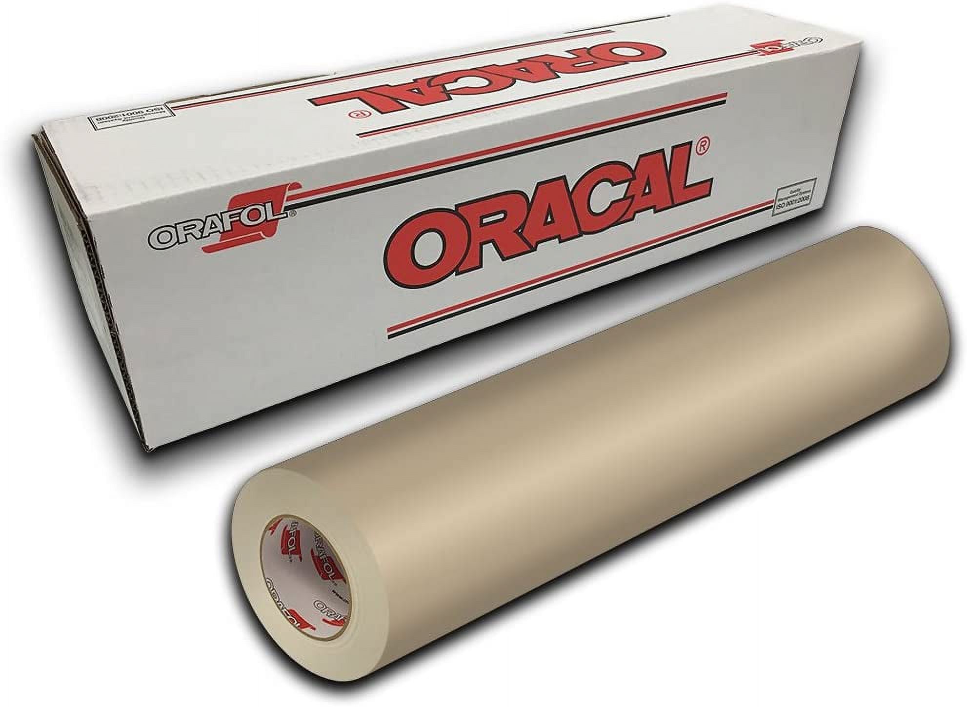 Oracal 651 Permanent Self-Adhesive Premium Craft Sticker Vinyl 24 inch x 50ft Roll - Beige, Size: 24 Inches by 50 Feet, Brown