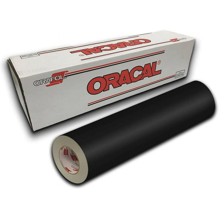 Oracal 651 Permanent Self-Adhesive Premium Craft Sticker Vinyl 24 x 50ft  Roll - Black Matte 