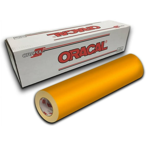Oracal 651 Permanent Self-Adhesive Premium Craft Sticker Vinyl 24" x 5ft Roll - Golden Yellow