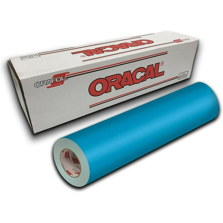Oracal 651 Permanent Self-Adhesive Premium Craft Sticker Vinyl 24 x 5ft  Roll - Ice Blue 