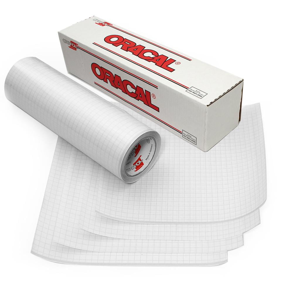 Oracal Clear Transfer Tape with Gridded Liner 12" x 6'