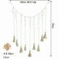 thumbnail image 1 of Masteelf Wooden Photo Display with Rope and Clips for Wall Decor Beige Macrame Tassel Hanging Home Artwork 1 Set, 1 of 10