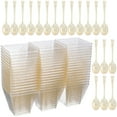 thumbnail image 1 of OFFIGAM Simple Style Dessert Cups with Spoons, 30 Mini Cups for Jellies, Tiramisu, and Other Desserts, 1 of 1