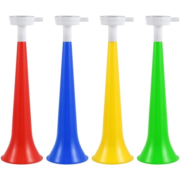 Oraceous 10-Section Plastic Trumpet Noise Makers for Kids, Cheerleading Sports Events, Birthday Party Favors, Assorted Bright Colors