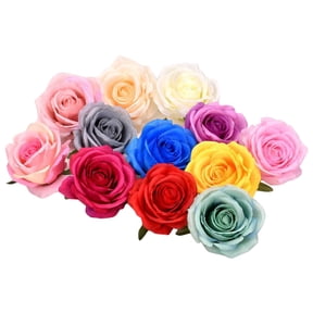 KALLORY Fake Flowers Simulated Rose Model Table Centerpieces 10 Pcs