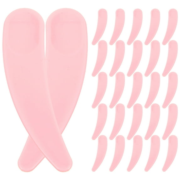 100pcs Mini Makeup Spatulas for Cosmetics Plastic Facial Cream Skincare Applicator Beauty Spoon Stick