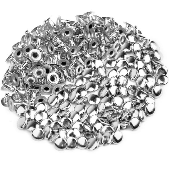 Oraceous 100pcs Round Dome Studs Rivets Diy Nailhead Rivet Metal Punk Spikes For Craft Clothes Belt Bag Shoes Jewelry