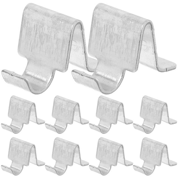 KALLORY Shelf Clips for Metal Shelving Office Supplies 10Pcs 1In X 0.6In X 0.6In
