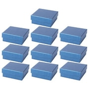 Oraceous 10pcs Cardboard Jewelry Boxes Packing Paper Box for Jewelry Packaging Shipping Bracelet Wrapping Case with Lid Blue