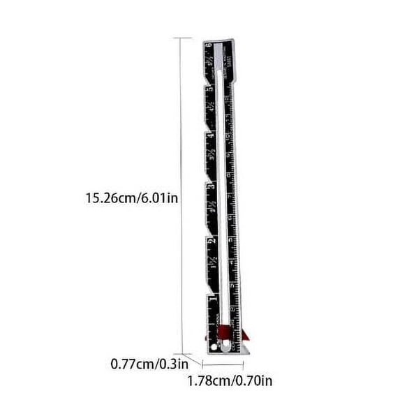 Oraceous 12pcs Seam Gauge For Sewing Knitting Measurement Rulers Garment Gauges Quilting Rulers For Stitching Hemming And Diy Crafts