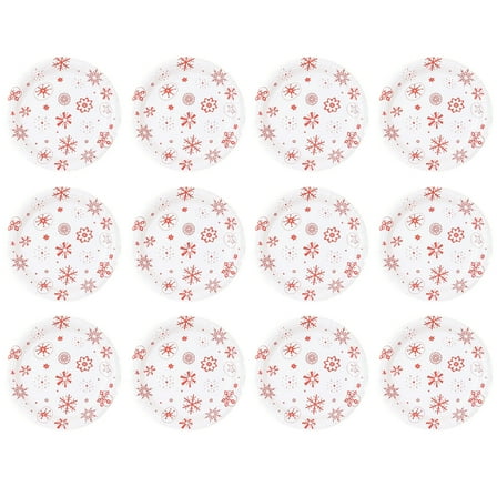 KALLORY Party Supplies Paper Plates Assorted Color For Garden Party 12Pcs 9-Inch