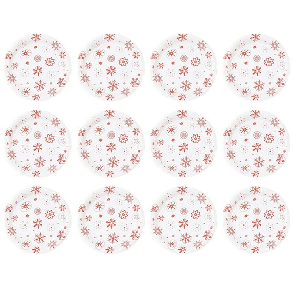 KALLORY Party Supplies Paper Plates Assorted Color For Garden Party 12Pcs 9-Inch