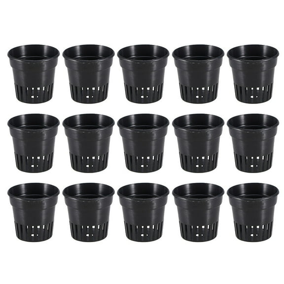 Oraceous 15pcs Plastic Net Pots Aquarium Aquatic Water Plant Planting Cups