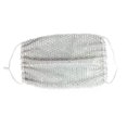 thumbnail image 1 of KALLORY Fashionable Rhinestone Face Mask for Women White ABS Material Breathable Comfortable, 1 of 10