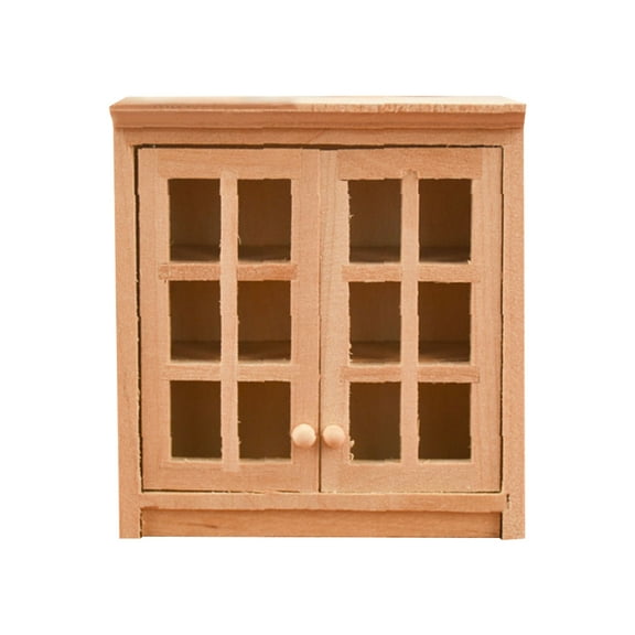 KALLORY Mini Wall Cabinet Wooden Beige 1Pack 3.1X2.9X1.3in