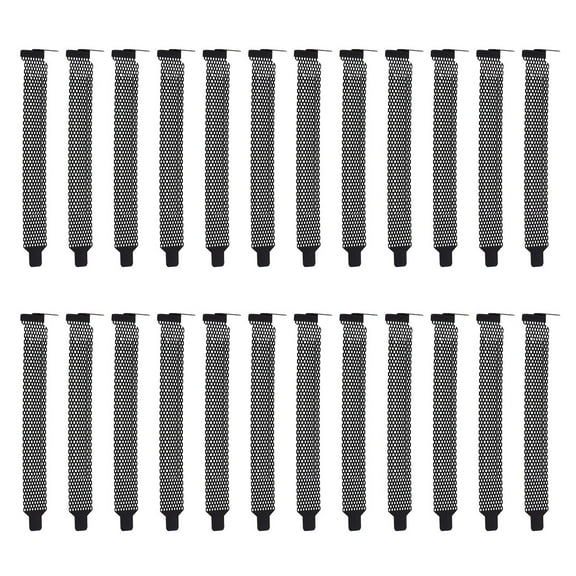20PCS Metal Mesh PCI Computer Chassis Ventilation Blanking Plate Cover Black
