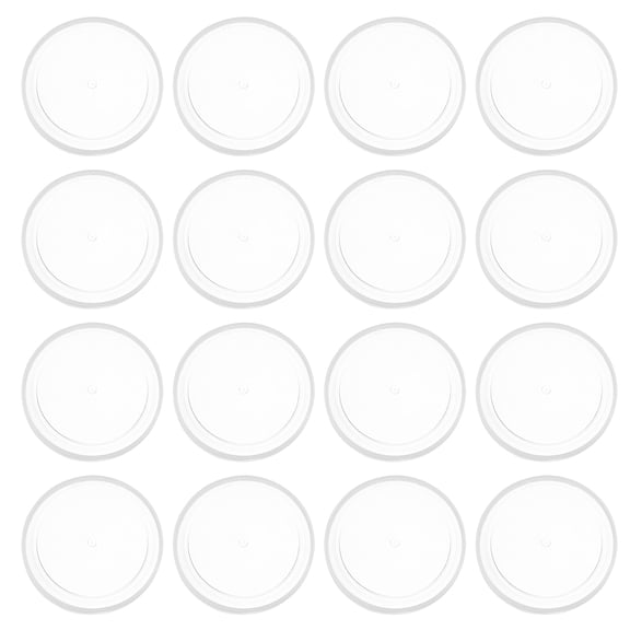 Worgeous 20pcs Clear Reusable Canning Lids for Soda Beer Juice Beverage Transparent Can Covers Stopper