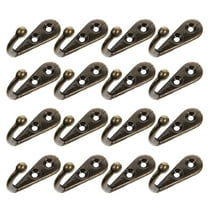 Oraceous 24Pcs Wall Mounted Metal Hooks Vintage Coat Hangers Coat Hooks (Bronze)