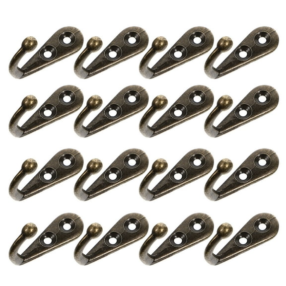Oraceous 24Pcs Wall Mounted Metal Hooks Vintage Coat Hangers Coat Hooks (Bronze)
