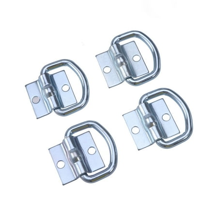 Oraceous 2Pcs Metal Bed Cleat Tie Down Anchor for Truck Bed Cargo Accessories Parts Luggage Holders Silver