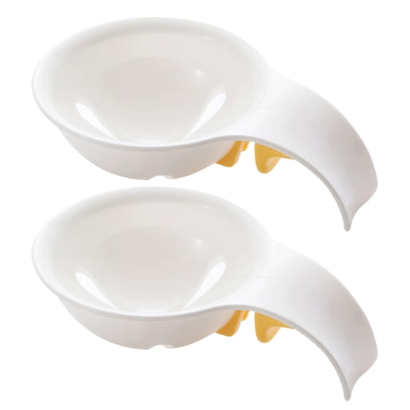 KALLORY Egg Yolk White Separator Plastic Preventing Shell Fragments 2Pcs 3.9In