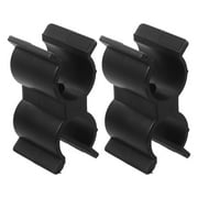 Oraceous 2pcs Plastic Double Pipe Clips Yacht Pipe Clamps Marine Pipe Connector Tubes Clip Shelf Link Fasteners Pipes Clamp Pipe Connection Clamps