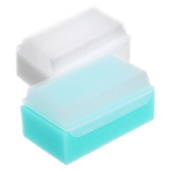 Oraceous 2pcs Sensory Brush Reusable Baby Bath Scrubber Nail Brush Plastic Body Touch Brush Surgery Hands Scrub Brushes For Calming