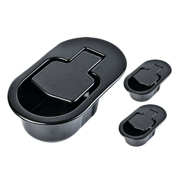 Oraceous 3 Pieces Recliner Couch Release Handle Universal Black Aluminum Alloy Recliner Pull Handle Replacement Parts Metal Sofa Lever