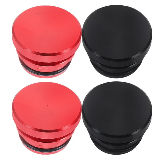 Oraceous 4pcs Aluminum Alloy Car Cigarette Lighter Socket Cover Universal Splashproof Automotive Plug Protector Automotive Power Port Cap