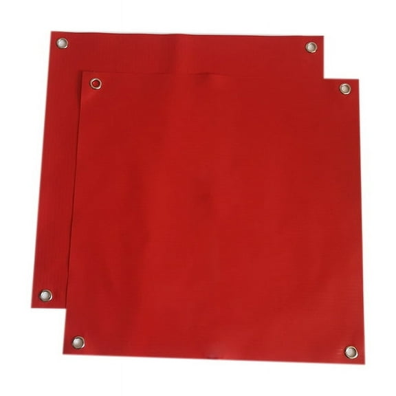 Oraceous 4pcs Plastic Safety Warning Flags For Traffic Pvc Emergency Flags Traffic Safety Flag Warning Flags (Not Included Flagpole)