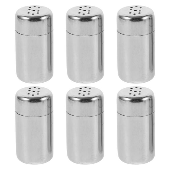 Oraceous 4pcs Salt And Pepper Shakers Kitchen Spice Shaking Jar Metal Condiment Dispenser Portable Small Salt Shaker Pepper Shaker For Camping Travel