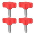 thumbnail image 1 of KALLORY Tightening Thumb Screws Aluminium Red for Outdoor Use 4Pcs, 1 of 10