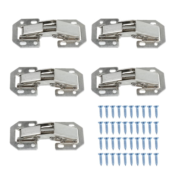 Oraceous 5 1. 5mm Cabinet Hinges Bridge Shaped Practical- Drilling Hole Overylay Hinges Spring Hinges Furniture Hinges