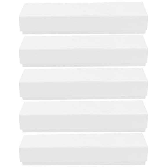 Oraceous 5 Paper Jewelry Ballpoint Pen Gift Box Boxes Empty Pens Case Present Boxes Sets for Business Birthday Souvenir Supplies White