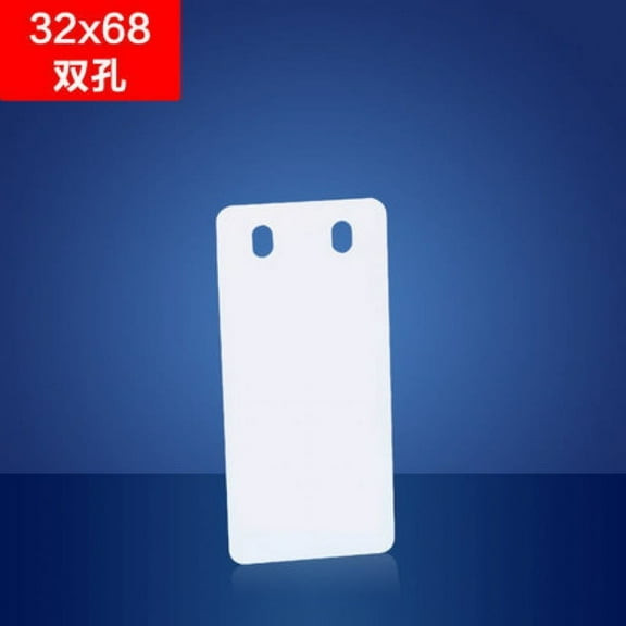 50pcs Waterproof Blank PVC Cable Tags for Wire Identification and Decoration White