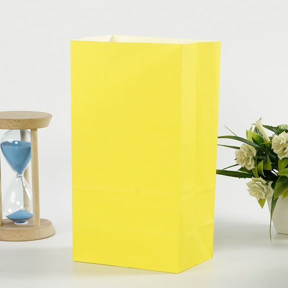 Oraceous 50pcs Paper Goodie Bags Party Favor Bags Birthday Bags Holiday Present Bags Reusable for All Celebrations