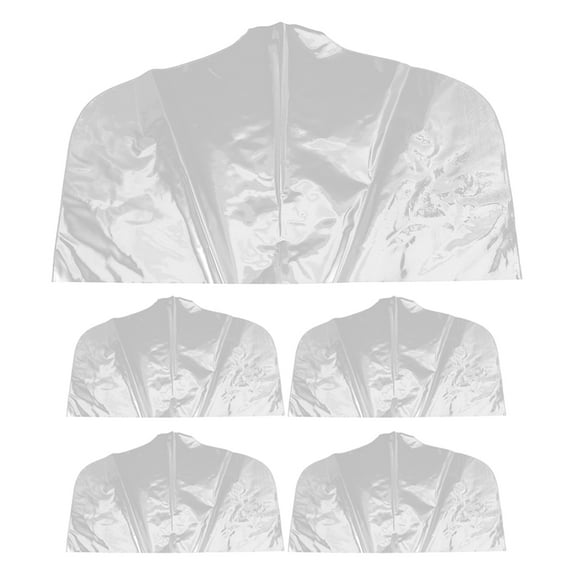 Oraceous 5pcs Clear Plastic Garment Bags For Hanging Clothes Suit Covers For Men Clothes Storage Bags Clothes Protectors For Hanging Clothes