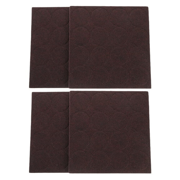 OFFIGAM 64Pcs Brown Felt Chair Leg Pads Multipurpose Floor Protectors for Hardwood Floors Scratch Prevention