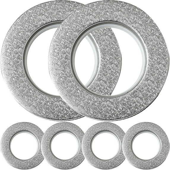 Oraceous 6pcs Drapery Grommets Reusable Curtain Grommets Plastic Drapery Grommets for Replace