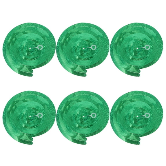 Oraceous 6pcs Party Foil Swirl Decorations Ceiling Hanging Plastic Streamer Whirls Decorations Baby Shower Party Decor For Wedding Birthday Graduation Valentines Day New Year Party