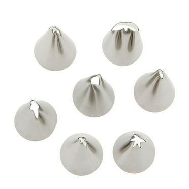 Oraceous 7pcs Icing Piping Tips Stainless Steel Cake/Cupcake Frosting Pastry Nozzles with Leaf Pattern