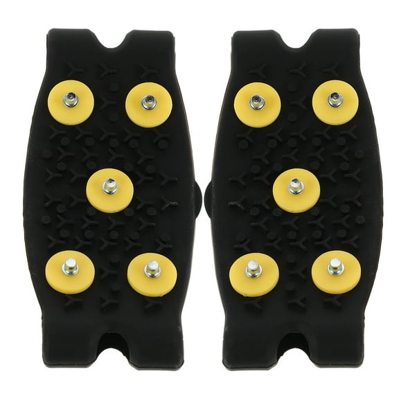 Oraceous Anti-Slip 5-Tooth Ice Cleats For Shoes Silicone Snow Grips Winter Walking Non-Slip Traction Cleats For Icy Roads Outdoor Shoe Covers