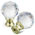 thumbnail image 1 of Oraceous Decorative Clear Crystal Lamp Finial Cap Knob Lamp Shade Topper for Table and Floor Lamps Finial Cap Knobs for Table Lamp, 1 of 11