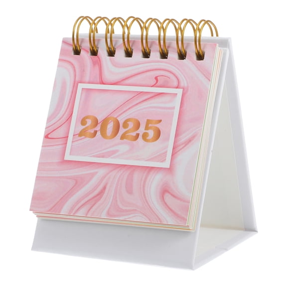 KALLORY Standing Desk Calendar Aesthetic Small 1Pack 5.8x3.0x0.8in Family Friends Colleagues